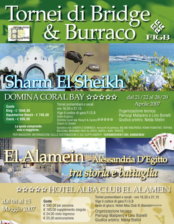 BRIDGE E BURRACO SHARM