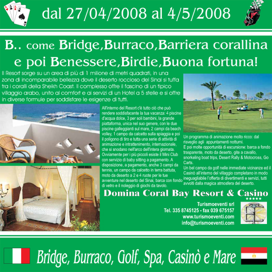 BRIDGE E BURRACO SHARM